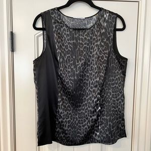 Tahari satin top